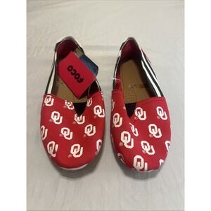 University Of Oklahoma Women's Slip On Shoes Sz Xl Football